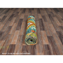 Load image into Gallery viewer, 2&#39;6&quot;x16&#39; Colorful, Afghan Kilim With Geometric Pattern, Vegetable Dyes, 100% Wool, Flat Weave, Hand Woven, Reversible, Xl, Narrow Runner, Oriental Rug FWR7398