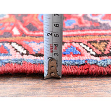 Load image into Gallery viewer, 8&#39;10&quot;x11&#39;10&quot; Blush Red, Vintage Persian Heriz With Flower Medallion Design, 100% Wool, Hand Knotted, Even Wear, Sheared Low, Good Condition, Sides And Ends Professionally Secured, Oriental Rug FWR7488