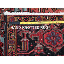 Load image into Gallery viewer, 8&#39;x10&#39;10&quot; Scarlet Red, Vintage Persian Heriz With Large Medallion Design, 100% Wool, Rustic Look, Even Wear, Cropped Thin, Good Condition, Sides And Ends Professionally Secured, Oriental Rug FWR7506
