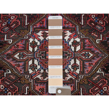 Load image into Gallery viewer, 8&#39;4&quot;x10&#39;3&quot; Blush Red, Vintage Persian Heriz With Geometric Medallion Design, 100% Wool, Hand Knotted, Even Wear, Cropped Thin, Good Condition, Sides And Ends Professionally Secured, Oriental Rug FWR7530