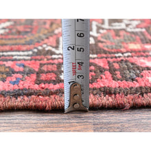 Load image into Gallery viewer, 8&#39;4&quot;x10&#39;3&quot; Blush Red, Vintage Persian Heriz With Geometric Medallion Design, 100% Wool, Hand Knotted, Even Wear, Cropped Thin, Good Condition, Sides And Ends Professionally Secured, Oriental Rug FWR7530