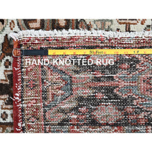 Load image into Gallery viewer, 8&#39;4&quot;x12&#39;2&quot; Copper Red, Vintage Persian Heriz With Geometric Medallion Design, 100% Wool, Hand Knotted, Even Wear, Rustic Feel, Cropped Thin, Good Condition, Sides And Ends Professionally Secured, Oriental Rug FWR7560