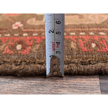 Load image into Gallery viewer, 6&#39;5&quot;x9&#39;7&quot; Terracotta Red, Vintage Persian Heriz With Geometric Medallion Design, Even Wear, Cropped Thin, Good Condition, Sides And Ends Professionally Secured, 100% Wool, Hand Knotted, Oriental Rug FWR7620