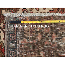 Load image into Gallery viewer, 6&#39;5&quot;x9&#39;7&quot; Terracotta Red, Vintage Persian Heriz With Geometric Medallion Design, Even Wear, Cropped Thin, Good Condition, Sides And Ends Professionally Secured, 100% Wool, Hand Knotted, Oriental Rug FWR7620