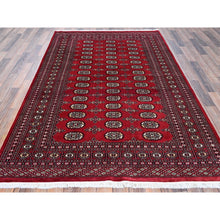 Load image into Gallery viewer, 5&#39;2&quot;x8&#39; Lychee Red, Princess Bokara with Tribal Medallions, Vegetable Dyes, Soft and Velvety Wool, Hand Knotted, Oriental Rug FWR7944