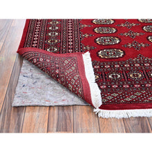 Load image into Gallery viewer, 5&#39;2&quot;x8&#39; Lychee Red, Princess Bokara with Tribal Medallions, Vegetable Dyes, Soft and Velvety Wool, Hand Knotted, Oriental Rug FWR7944
