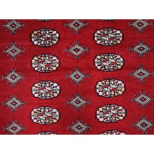 Load image into Gallery viewer, 9&#39;4&quot;x12&#39; Berry Red, Princess Bokara With Geometric Medallions, Soft And Velvety Wool, Hand Knotted, Vegetable Dyes, Oriental Rug FWR7962
