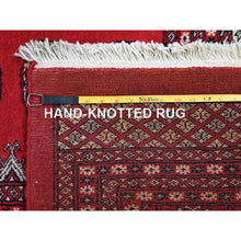 Load image into Gallery viewer, 9&#39;4&quot;x12&#39; Berry Red, Princess Bokara With Geometric Medallions, Soft And Velvety Wool, Hand Knotted, Vegetable Dyes, Oriental Rug FWR7962