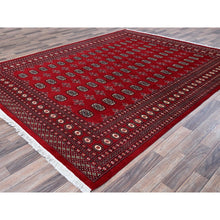 Load image into Gallery viewer, 8&#39;1&quot;x10&#39; Chili Red, Princess Bokara with Tribal Medallions, Vegetable Dyes, Hand Knotted, Soft and Velvety Wool, Oriental Rug FWR7974
