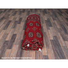 Load image into Gallery viewer, 8&#39;1&quot;x10&#39; Chili Red, Princess Bokara with Tribal Medallions, Vegetable Dyes, Hand Knotted, Soft and Velvety Wool, Oriental Rug FWR7974