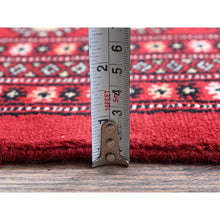 Load image into Gallery viewer, 8&#39;1&quot;x10&#39; Chili Red, Princess Bokara with Tribal Medallions, Vegetable Dyes, Hand Knotted, Soft and Velvety Wool, Oriental Rug FWR7974