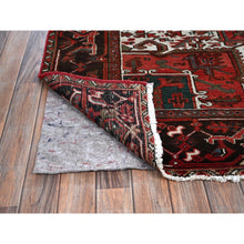 Load image into Gallery viewer, 8&#39;1&quot;x10&#39;8&quot; Blush Red, Vintage Persian Heriz With Geometric Medallion Design, 100% Wool, Hand Knotted, Even Wear, Cropped Thin, Good Condition, Sides And Ends Professionally Secured, Oriental Rug FWR7980
