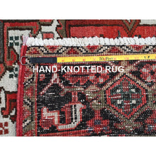 Load image into Gallery viewer, 8&#39;1&quot;x10&#39;8&quot; Blush Red, Vintage Persian Heriz With Geometric Medallion Design, 100% Wool, Hand Knotted, Even Wear, Cropped Thin, Good Condition, Sides And Ends Professionally Secured, Oriental Rug FWR7980