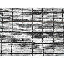 Load image into Gallery viewer, 10&#39;5&quot;x13&#39;8&quot; Vista White, Moroccan Weave With Box Design, Tone On Tone, Textured Pile, Undyed Natural Wool, Hand Knotted, Oriental Rug FWR8046