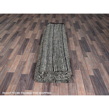 Load image into Gallery viewer, 10&#39;5&quot;x13&#39;8&quot; Vista White, Moroccan Weave With Box Design, Tone On Tone, Textured Pile, Undyed Natural Wool, Hand Knotted, Oriental Rug FWR8046