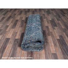 Load image into Gallery viewer, 8&#39;8&quot;x11&#39;6&quot; Salmon Red, Antique Persian Sarouk, Washed And Shaved Low, Sides And Ends Professionally Secured, Shabby Chic, Distressed, Zero Pile, Hand Knotted, Pure Wool, Oriental Rug FWR8202