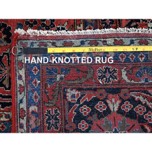 Load image into Gallery viewer, 10&#39;3&quot;x13&#39;9&quot; Blush Red, Antique Persian Sarouk, Full Pile And Soft, Sides And Ends Professionally Secured, Hand Knotted, 100% Wool, Oriental Rug FWR8214