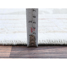 Load image into Gallery viewer, 9&#39;x11&#39;9&quot; Daisy White, Washed Out, Aubusson Design, Pak Persian, 300 Kpsi, 100% Wool, Hand Knotted, Oriental Rug FWR8220