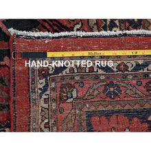 Load image into Gallery viewer, 11&#39;3&quot;x14&#39;5&quot; Crimson Red, Antique Persian Bijar Garus, Even Wear, Clean, Sides And Ends Professionally Secured, Hand Knotted, 100% Wool, Oriental Rug FWR8238
