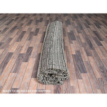 Load image into Gallery viewer, 12&#39;6&quot;x15&#39; Porcelain White, Moroccan Weave With Box Design, Textured Pile, Tone On Tone, Undyed Natural Wool, Hand Knotted, Oversized, Oriental Rug FWR8250