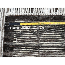 Load image into Gallery viewer, 12&#39;6&quot;x15&#39; Porcelain White, Moroccan Weave With Box Design, Textured Pile, Tone On Tone, Undyed Natural Wool, Hand Knotted, Oversized, Oriental Rug FWR8250