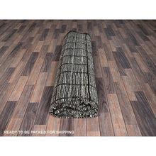 Load image into Gallery viewer, 9&#39;7&quot;x11&#39;8&quot; Snow White, Moroccan Weave With Grid Design, Tone On Tone, Textured Pile, Undyed Natural Wool, Hand Knotted, Oriental Rug FWR8256