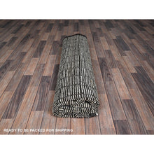 Load image into Gallery viewer, 8&#39;4&quot;x9&#39;10&quot; Vista White, Moroccan Weave With Box Design, Textured Pile, Tone On Tone, Undyed Natural Wool, Hand Knotted, Oriental Rug FWR8262