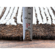 Load image into Gallery viewer, 8&#39;4&quot;x9&#39;10&quot; Vista White, Moroccan Weave With Box Design, Textured Pile, Tone On Tone, Undyed Natural Wool, Hand Knotted, Oriental Rug FWR8262