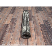 Load image into Gallery viewer, 2&#39;1&quot;x2&#39;8&quot; Vista White, Tone On Tone, Moroccan Weave With Box Design, Textured Pile, Undyed Natural Wool, Hand Knotted, Mat, Sample, Oriental Rug FWR8376