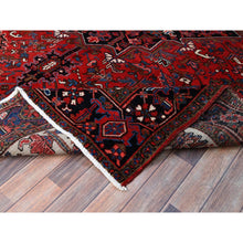 Load image into Gallery viewer, 8&#39;x11&#39;2&quot; Venetian Red With Centre Floral Motif, Densely Woven, Ends Professionally Secured, Velvety Wool, Hand Knotted, Vegetable Dyes, Cleaned, Good Condition, Old Persian Heriz, Oriental Rug Sh160 FWR960