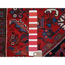 Load image into Gallery viewer, 8&#39;x11&#39;2&quot; Venetian Red With Centre Floral Motif, Densely Woven, Ends Professionally Secured, Velvety Wool, Hand Knotted, Vegetable Dyes, Cleaned, Good Condition, Old Persian Heriz, Oriental Rug Sh160 FWR960