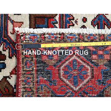 Load image into Gallery viewer, 8&#39;x11&#39;2&quot; Venetian Red With Centre Floral Motif, Densely Woven, Ends Professionally Secured, Velvety Wool, Hand Knotted, Vegetable Dyes, Cleaned, Good Condition, Old Persian Heriz, Oriental Rug Sh160 FWR960