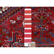 Load image into Gallery viewer, 8&#39;9&quot;x10&#39;10&quot; Upsdell Red With Hand Knotted Soft And Vibrant Wool, Great Condition, Tribal Floor Art, Ends Secured Professionally, Semi Antique Persian Nomad Art Oriental Rug Sh184 FWR1104