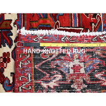 Load image into Gallery viewer, 8&#39;9&quot;x10&#39;10&quot; Upsdell Red With Hand Knotted Soft And Vibrant Wool, Great Condition, Tribal Floor Art, Ends Secured Professionally, Semi Antique Persian Nomad Art Oriental Rug Sh184 FWR1104