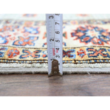 Load image into Gallery viewer, 2&#39;9&quot;x15&#39;5&quot; Puritan Gray, Geometric Elements Oriental Afghan Super Kazak 100% Wool Hand Knotted Denser Weave Natural Dyes Runner Rug FWR1140
