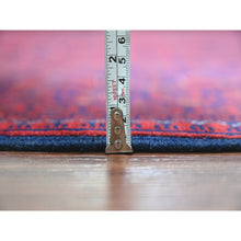 Load image into Gallery viewer, 9&#39;9&quot;x13&#39; Deep And Saturated Red, Afghan Khamyab With All Over Repetitive Star Design, Hand Knotted, 100% Wool, Vegetable Dyes, Oriental Rug FWR120006