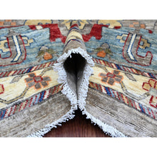 Load image into Gallery viewer, 11&#39;7&quot;x15&#39;8&quot; Cloud Gray, Aryana Grade, Peshawar With Bijar Garus Design, Colorful Pattern, Vegetable Dyes, Hand Knotted, Densely Woven, 100% Wool, Oversized, Oriental Rug FWR120012