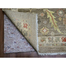 Load image into Gallery viewer, 12&#39;x15&#39;1&quot; Fossil Gray, Peshawar With Heriz All Over Design, Hand Knotted, 100% Wool, Natural Dyes, Densely Woven, Oversized, Oriental Rug FWR120042