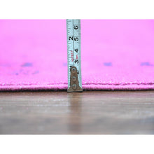 Load image into Gallery viewer, 8&#39;x10&#39; Hot Pink, Overdyed Kazak With Geometric Medallions Design, Hand Knotted, 100% Wool, Oriental Rug FWR120048