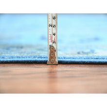 Load image into Gallery viewer, 8&#39;x9&#39;9&quot; Imperial Blue, 100% Wool, Overdyed Kazak With Geometric Medallions Design, Hand Knotted, Oriental Rug FWR120078