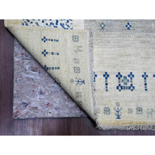 Load image into Gallery viewer, 8&#39;3&quot;x9&#39;7&quot; Chiffon White, Fine Kashkuli Gabbeh with Small Animal Figurines, Soft Wool, Hand Knotted, Vegetable Dyes, Oriental Rug FWR120120