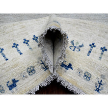 Load image into Gallery viewer, 8&#39;3&quot;x9&#39;7&quot; Chiffon White, Fine Kashkuli Gabbeh with Small Animal Figurines, Soft Wool, Hand Knotted, Vegetable Dyes, Oriental Rug FWR120120