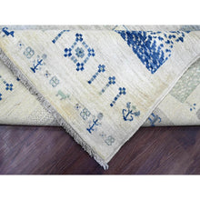 Load image into Gallery viewer, 8&#39;3&quot;x9&#39;7&quot; Chiffon White, Fine Kashkuli Gabbeh with Small Animal Figurines, Soft Wool, Hand Knotted, Vegetable Dyes, Oriental Rug FWR120120