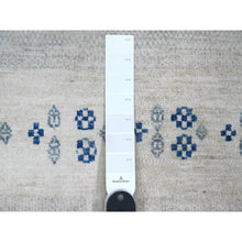 Load image into Gallery viewer, 8&#39;3&quot;x9&#39;7&quot; Chiffon White, Fine Kashkuli Gabbeh With Small Animal Figurines, Soft Wool, Hand Knotted, Vegetable Dyes, Oriental Rug FWR120120