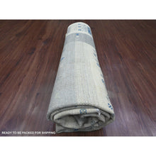 Load image into Gallery viewer, 8&#39;3&quot;x9&#39;7&quot; Chiffon White, Fine Kashkuli Gabbeh with Small Animal Figurines, Soft Wool, Hand Knotted, Vegetable Dyes, Oriental Rug FWR120120