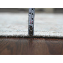 Load image into Gallery viewer, 3&#39;x15&#39;9&quot; Chiffon White, Afghan Angora Oushak With All Over Vines Design, Natural Dyes, Pure Wool, Hand Knotted, Runner, Oriental Rug FWR120162