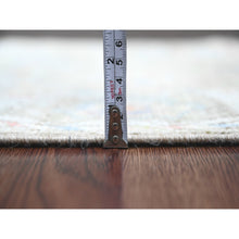 Load image into Gallery viewer, 3&#39;x19&#39;10&quot; Laurel Green, Hand Knotted, Afghan Angora Oushak With Soft Color Leaf Design, Veggie Dyes, Pure Wool, Xl Runner, Oriental Rug FWR120186