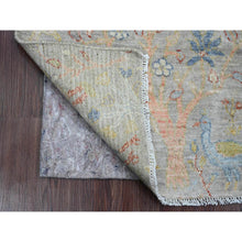 Load image into Gallery viewer, 2&#39;1&quot;x3&#39;1&quot; Cloud Gray, Hand Knotted, Afghan Peshawar With Birds Of Paradise Design, Soft Wool, Vegetable Dyes, Mat, Oriental Rug FWR120198