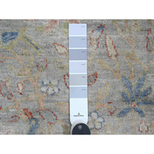 Load image into Gallery viewer, 2&#39;1&quot;x3&#39;1&quot; Cloud Gray, Hand Knotted, Afghan Peshawar With Birds Of Paradise Design, Soft Wool, Vegetable Dyes, Mat, Oriental Rug FWR120198
