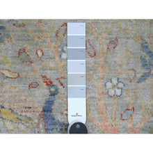 Load image into Gallery viewer, 2&#39;1&quot;x3&#39;1&quot; Medium Gray, Afghan Peshawar With Birds Of Paradise Design, Hand Knotted, Soft Wool, Veggie Dyes, Mat, Sample, Oriental Rug FWR120216